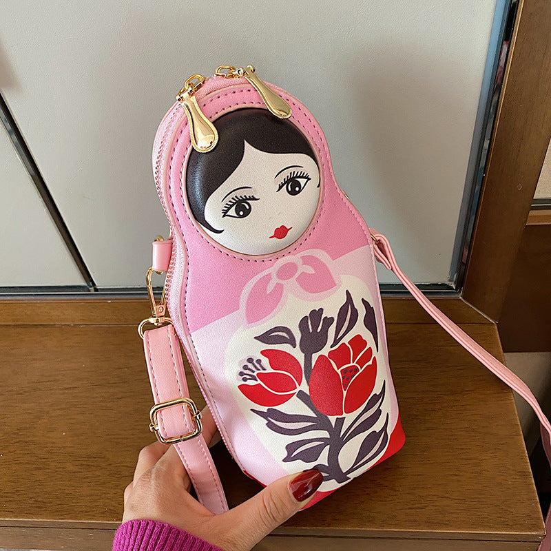 Wholesale PU Matryoshka Crossbody Bag